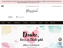 Tablet Screenshot of glanzstuecke.de
